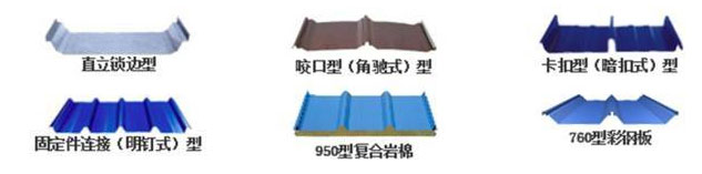 彩鋼瓦屋面的類(lèi)型