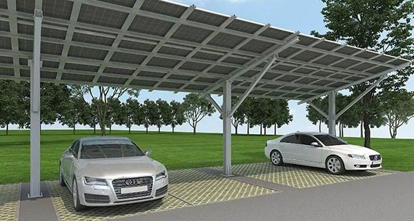 單立柱光伏車棚